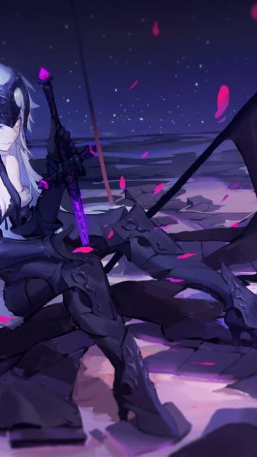 Fate/Grand Order 龙之魔女 黑贞德动漫电脑壁纸下载(1)