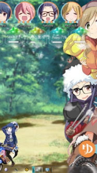 Windows7 萌化电脑主题 摇曳露营