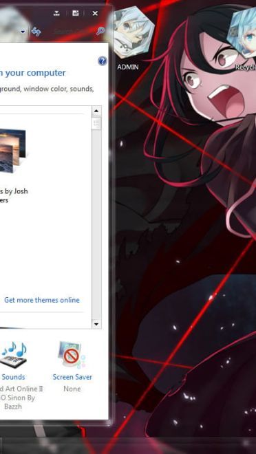 Windows7 萌化电脑主题 朝田诗乃