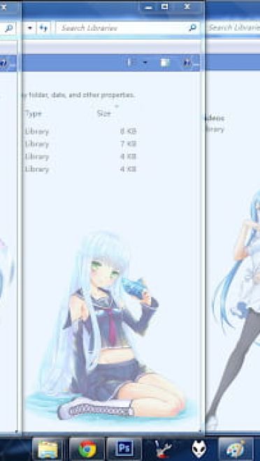 Windows7 萌化电脑主题 苍蓝钢铁的琶音