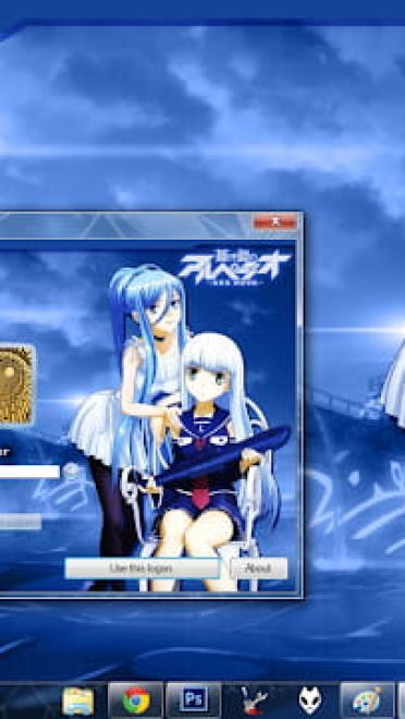 Windows7 萌化电脑主题 苍蓝钢铁的琶音