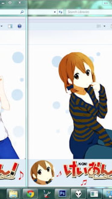 Windows7 萌化电脑主题 轻音少女