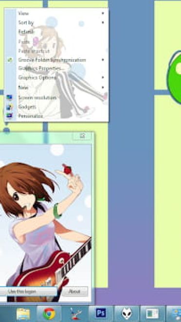 Windows7 萌化电脑主题 轻音少女