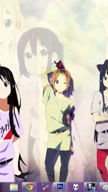 Windows7 萌化电脑主题 轻音少女