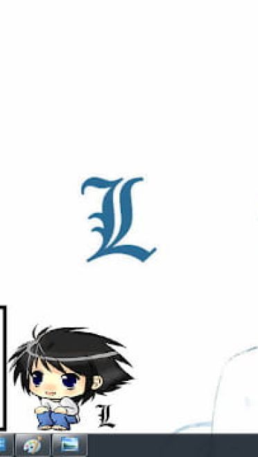 Windows7 萌化电脑主题 死亡笔记 L