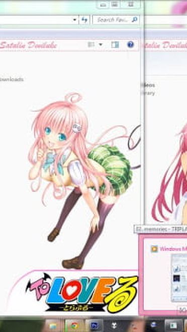 Windows7 萌化电脑主题 出包王女 菈菈·萨塔琳·戴比路克