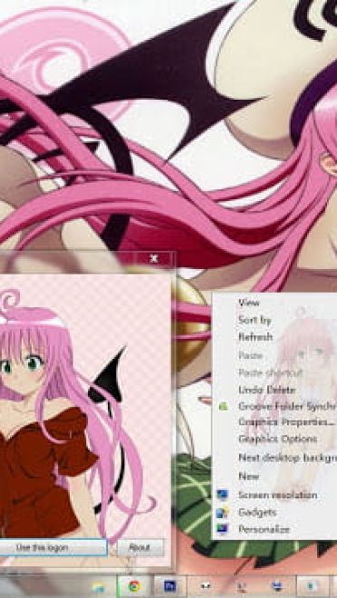 Windows7 萌化电脑主题 出包王女 菈菈·萨塔琳·戴比路克