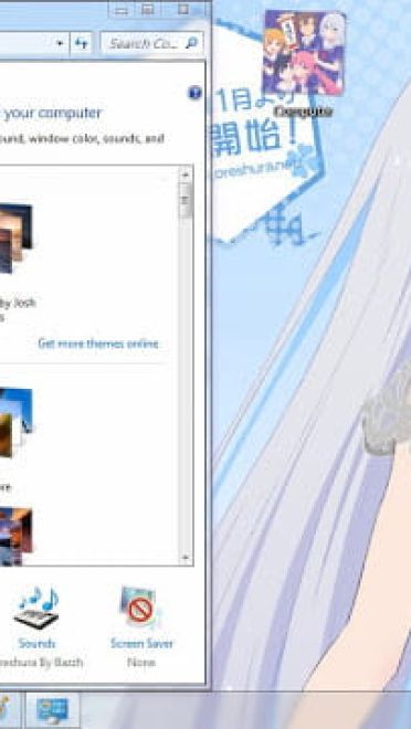 Windows7 萌化电脑主题 青梅竹马与惨烈的修罗场