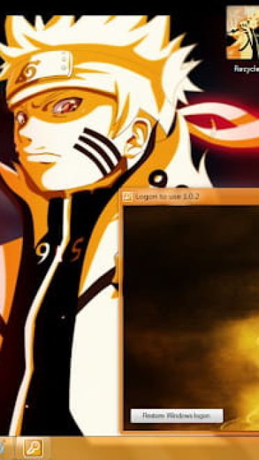 Windows7 萌化电脑主题 火影忍者 漩涡鸣人