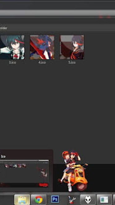 Windows7 萌化电脑主题 斩服少女 缠流子