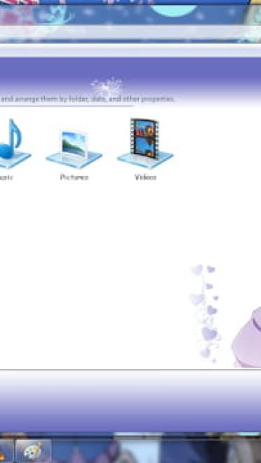 Windows7 萌化电脑主题 樱花庄的宠物女孩 稚名真白