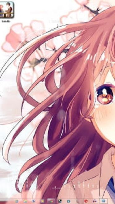 Windows7 萌化电脑主题 声之形 西宫硝子