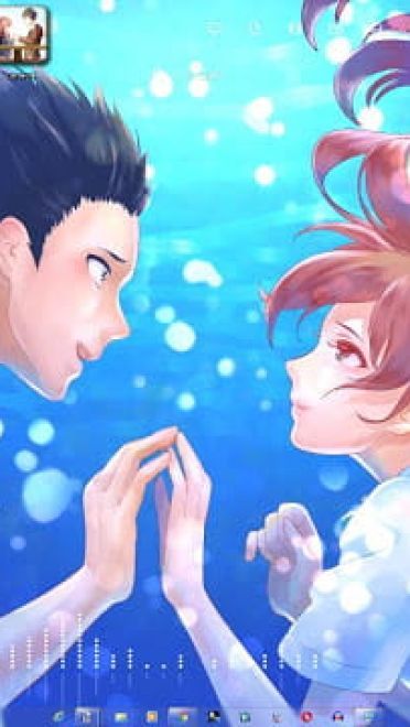 Windows7 萌化电脑主题 声之形 西宫硝子