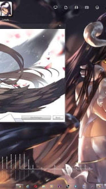 Windows7 萌化电脑主题 Overlord 雅儿贝德