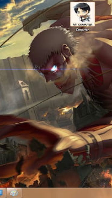 Windows7 萌化电脑主题 进击的巨人 利威尔·阿克曼 兵长