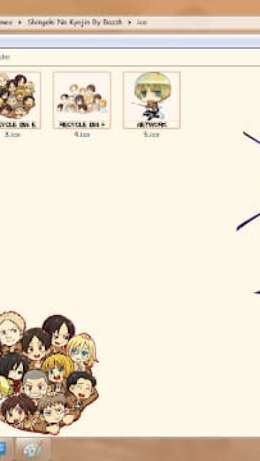 Windows7 萌化电脑主题 进击的巨人 利威尔·阿克曼 兵长