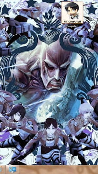 Windows7 萌化电脑主题 进击的巨人 利威尔·阿克曼 兵长