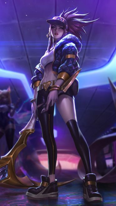 LOL KDA女团S8总决赛现场首秀出道 KDA女团原画壁纸下载(1)