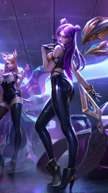 LOL KDA女团S8总决赛现场首秀出道 KDA女团原画壁纸下载(1)