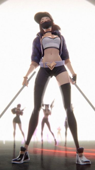 LOL KDA女团S8总决赛现场首秀出道 KDA女团原画壁纸下载(1)