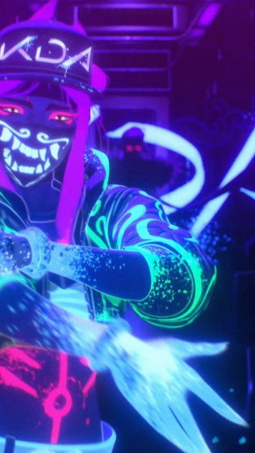 LOL KDA女团S8总决赛现场首秀出道 KDA女团原画壁纸下载(1)