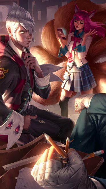 英雄联盟九尾妖狐阿狸全皮肤高清无水印原画下载(1)