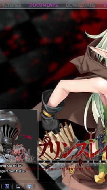 Windows7 萌化电脑主题 哥布林杀手