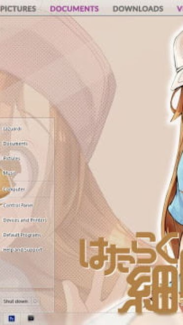 Windows7 萌化电脑主题 工作细胞 血小板