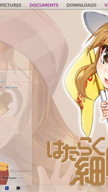 Windows7 萌化电脑主题 工作细胞 血小板