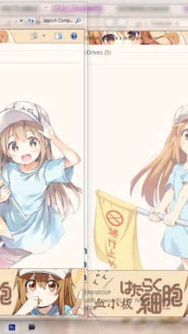 Windows7 萌化电脑主题 工作细胞 血小板