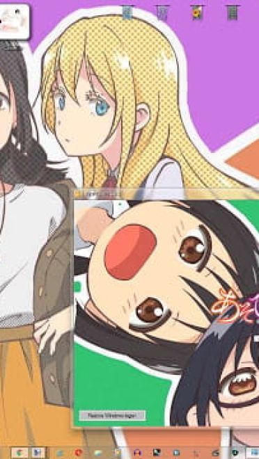 Windows7 萌化电脑主题 游戏三人娘