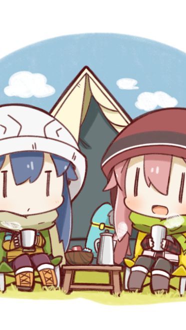 1月轻百合番摇曳露营q版表情(1)