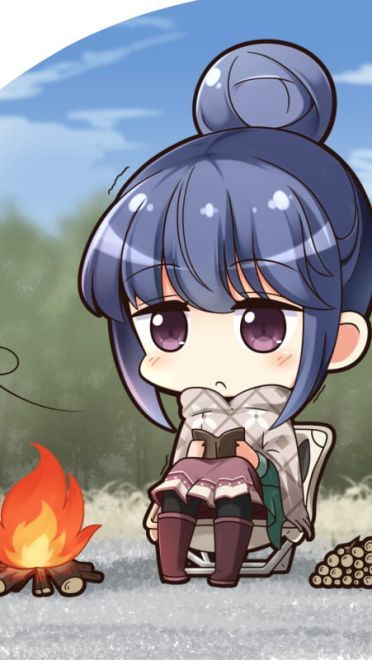 1月轻百合番摇曳露营q版表情(1)