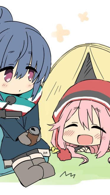 1月轻百合番摇曳露营q版表情(1)