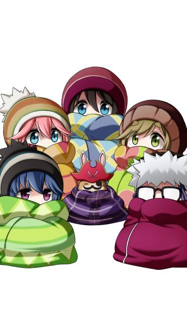 1月轻百合番摇曳露营q版表情(1)