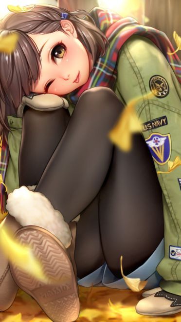 美腿效果超强！展现少女美丽的唯美手机壁纸(1)