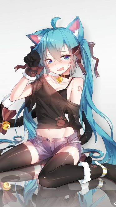 美腿效果超强！展现少女美丽的唯美手机壁纸(1)