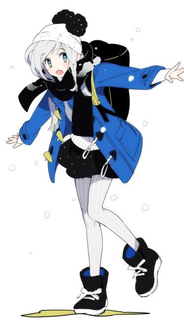 【动漫图片】裹围巾的少女  动漫美图冬日特辑(1)