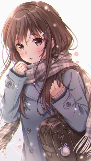 【动漫图片】裹围巾的少女  动漫美图冬日特辑(1)