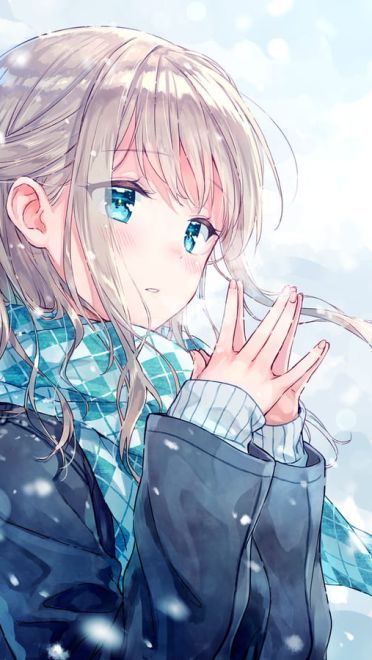 【动漫图片】裹围巾的少女  动漫美图冬日特辑(1)