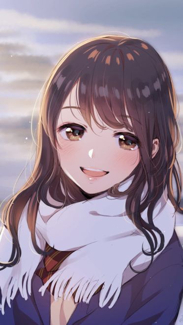 【动漫图片】裹围巾的少女  动漫美图冬日特辑(1)