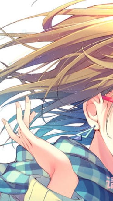 【动漫图片】裹围巾的少女  动漫美图冬日特辑(1)