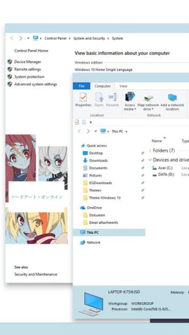 Windows10 萌化电脑主题 佐贺偶像是传奇