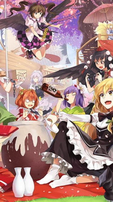 绽放 樱吹雪落西行妖  东方壁纸 动漫壁纸(1)