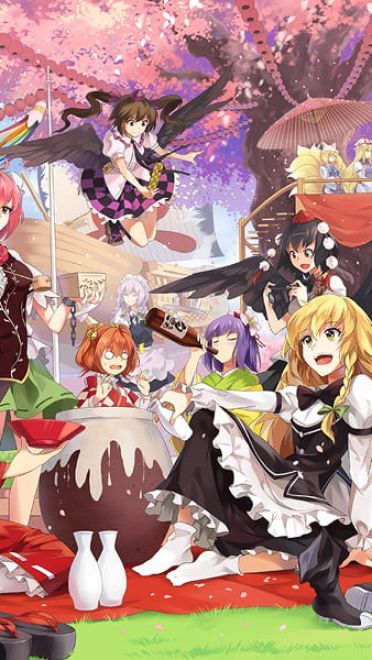 绽放 樱吹雪落西行妖  东方壁纸 动漫壁纸(1)