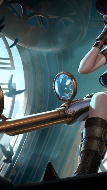 英雄联盟lol皮城女警凯特琳全皮肤高清无水印原画下载(1)