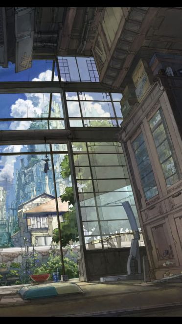 江城如画里,山晚望晴空 二次元风景壁纸(1)