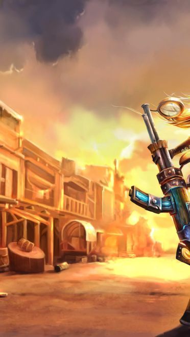 英雄联盟lol皮城女警凯特琳全皮肤高清无水印原画下载(1)