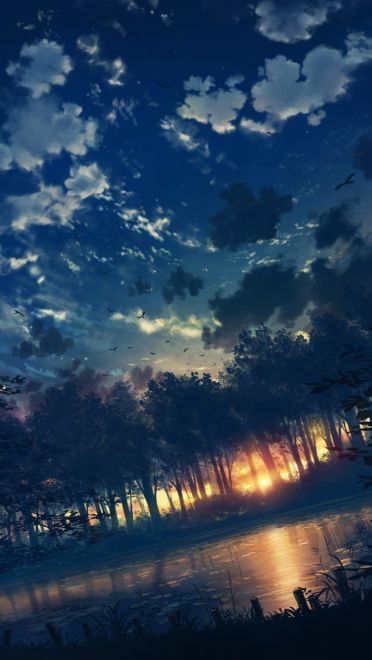 愿你与这个世界温暖相拥 二次元风景壁纸 手机壁纸(1)