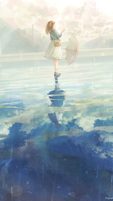 愿你与这个世界温暖相拥 二次元风景壁纸 手机壁纸(1)